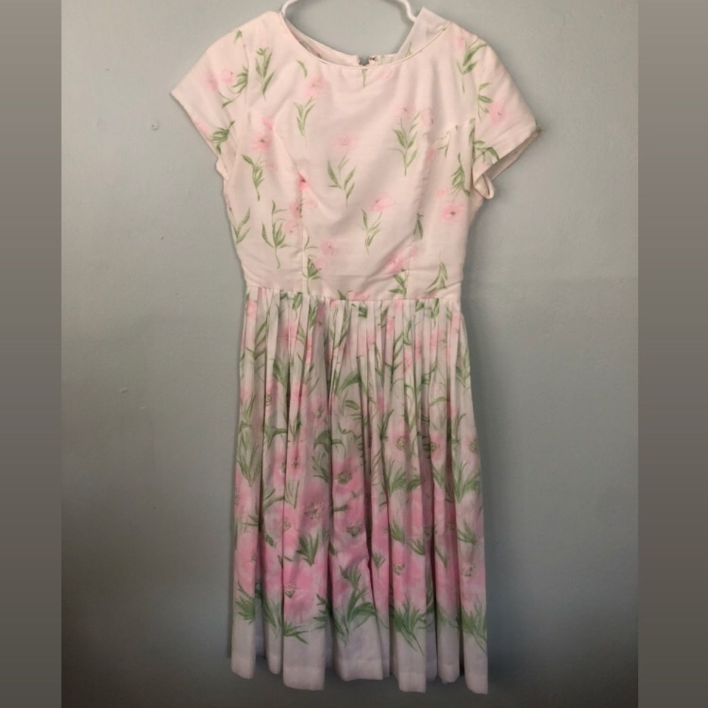 Vintage Floral Tea Dress